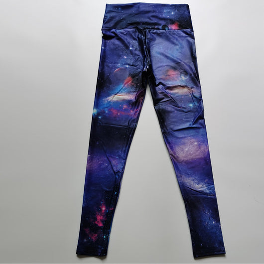 Leggings Deportivos de Cintura Alta con Patrón de Tinta Abstracta y Máxima Elasticidad - Image 10