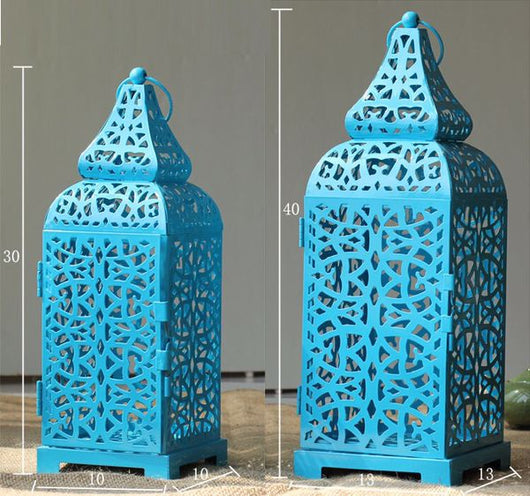 Farol Decorativo de Metal Estilo Marroquí - Image 6
