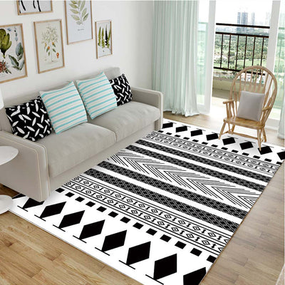 Tapete Moderno Blanco y Negro para Sala, Dormitorio y Entrada - Diseño Europeo - Image 6
