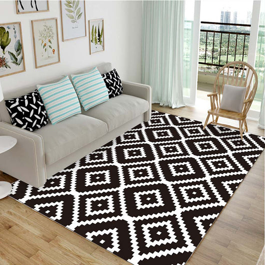 Tapete Moderno Blanco y Negro para Sala, Dormitorio y Entrada - Diseño Europeo - Image 7