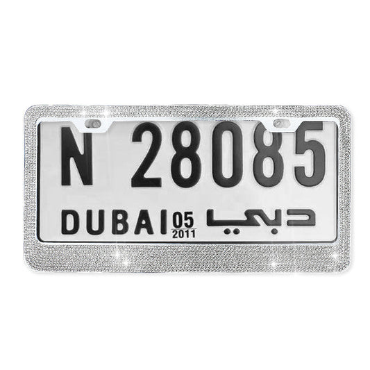 Marco Cromado Diamante para Placas Vehiculares - Image 2