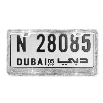 Marco Cromado Diamante para Placas Vehiculares - Image 2