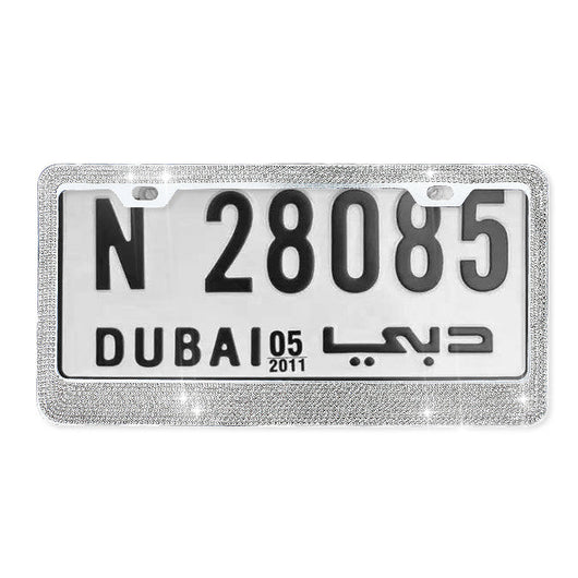 Marco Cromado Diamante para Placas Vehiculares - Image 2