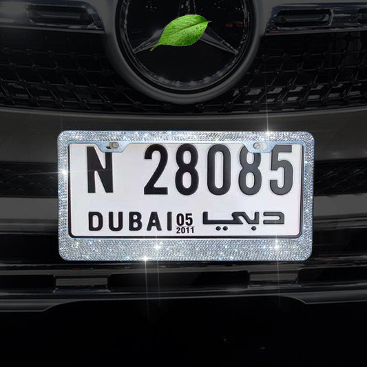 Marco Cromado Diamante para Placas Vehiculares
