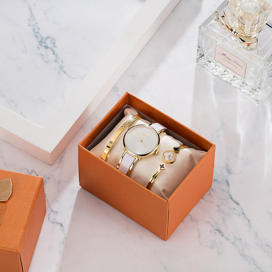 Reloj Elegante Mori Versión Coreana con Pulsera de Diamantes Completos - Image 10