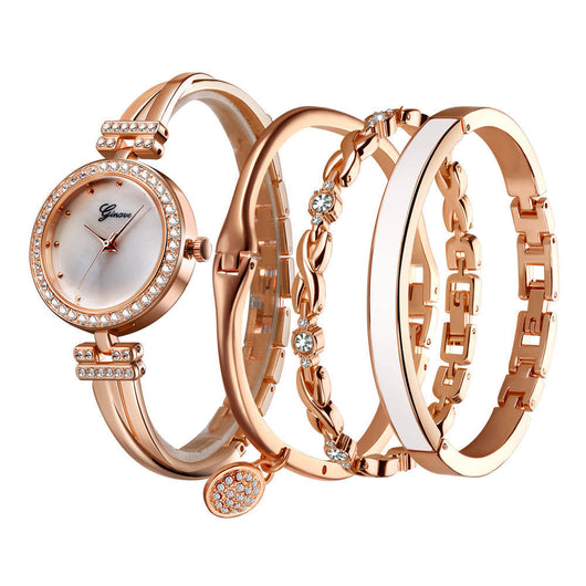 Conjunto de 4 Piezas: Reloj de Cuarzo Elegante para Mujer - Image 14