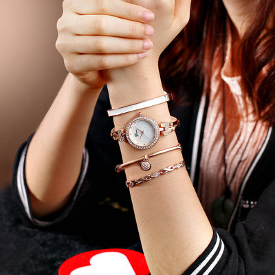 Conjunto de 4 Piezas: Reloj de Cuarzo Elegante para Mujer - Image 4