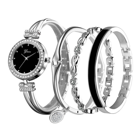 Conjunto de 4 Piezas: Reloj de Cuarzo Elegante para Mujer - Image 5