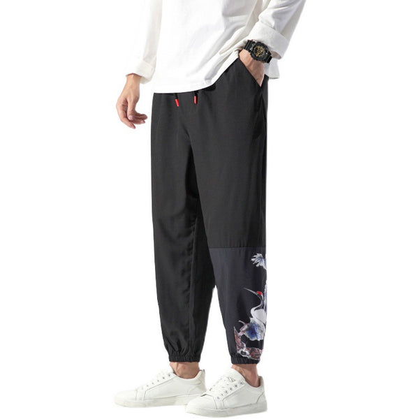 Pantalones Cortos Casuales Estilo Chino con Estampado para Hombre
