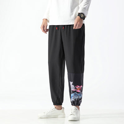 Pantalones Cortos Casuales Estilo Chino con Estampado para Hombre - Image 3