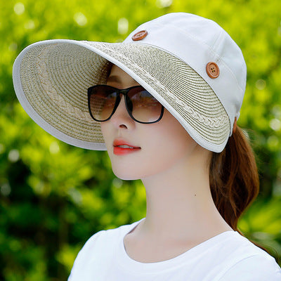 Sombrero de Verano Desmontable con Ala Ancha - Protección Solar Estilo Coreano - Image 11