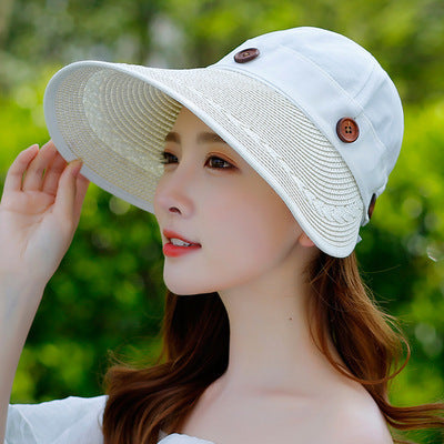 Sombrero de Verano Desmontable con Ala Ancha - Protección Solar Estilo Coreano - Image 8