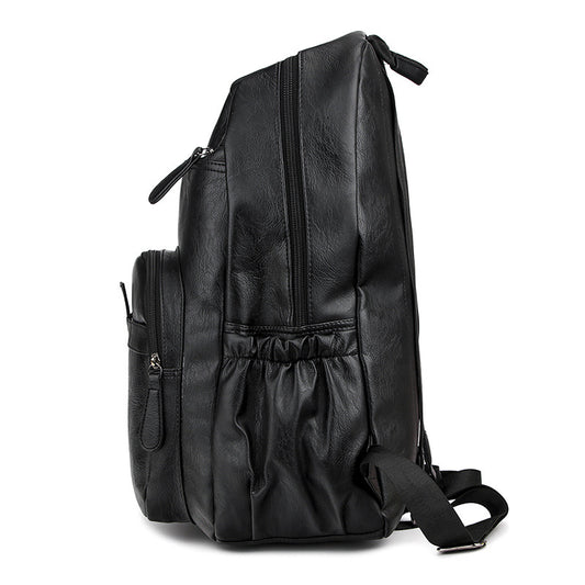 Mochila de Cuero Sintético Grande - Diseño Casual Minimalista - Image 2