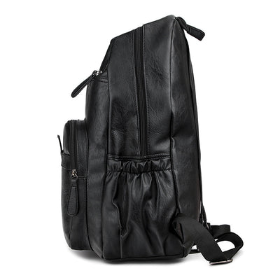 Mochila de Cuero Sintético Grande - Diseño Casual Minimalista - Image 2