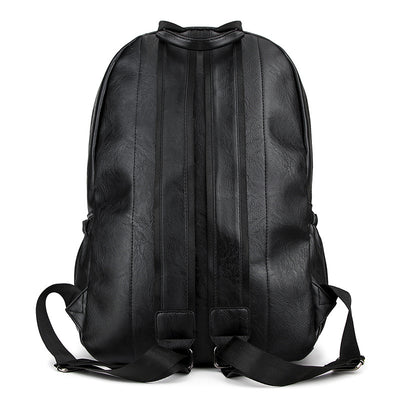 Mochila de Cuero Sintético Grande - Diseño Casual Minimalista - Image 4