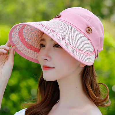 Sombrero de Verano Desmontable con Ala Ancha - Protección Solar Estilo Coreano - Image 3