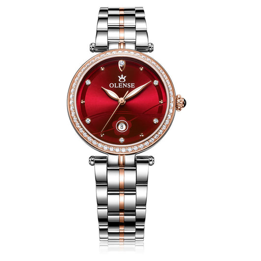 Reloj de Acero Inoxidable para Mujer con Calendario - Image 2