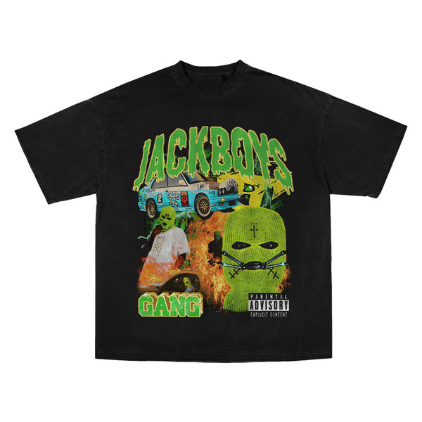 Playera Vintage Cactus Jack Jackboys Manga Corta