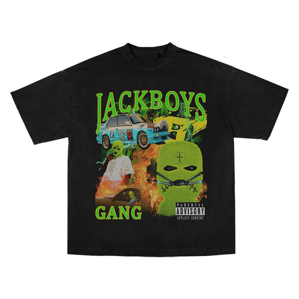 Playera Vintage Cactus Jack Jackboys Manga Corta