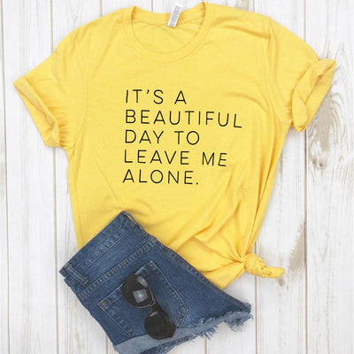 Playera para Mujer Estampado Déjame en Paz - Diseño Humorístico Casual - Image 5