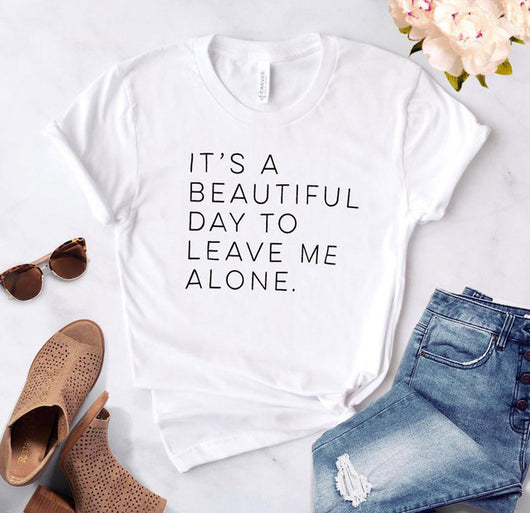 Playera para Mujer Estampado Déjame en Paz - Diseño Humorístico Casual - Image 3