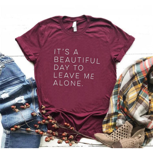 Playera para Mujer Estampado Déjame en Paz - Diseño Humorístico Casual - Image 4