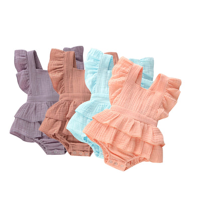 Ropa de Escalada para Niñas con Mangas Volantes Triangulares - Image 3