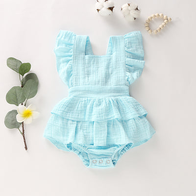 Ropa de Escalada para Niñas con Mangas Volantes Triangulares - Image 4