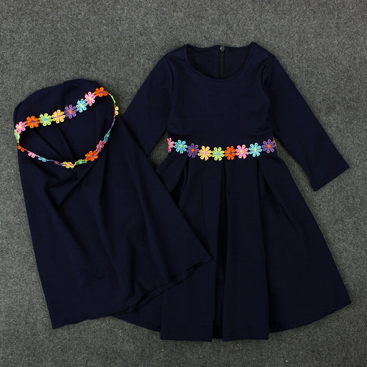 Vestido Largo Musulmán de Manga Larga para Niñas - Colección Primavera Otoño - Image 15