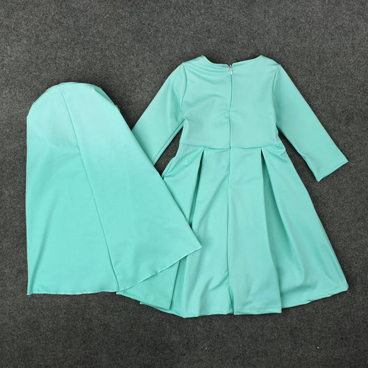 Vestido Largo Musulmán de Manga Larga para Niñas - Colección Primavera Otoño - Image 8