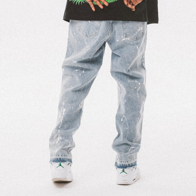 Jeans Rectos Azul Desgastado con Detalles Rotos - Estilo Street - Image 10