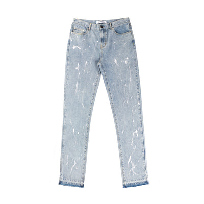 Jeans Rectos Azul Desgastado con Detalles Rotos - Estilo Street - Image 5