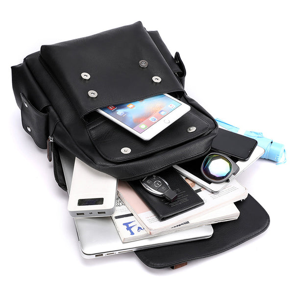 Mochila Escolar Pu Soft Noodle Gran Capacidad