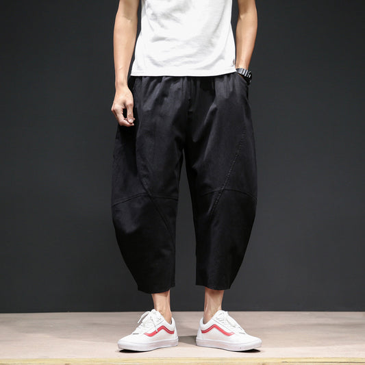 Pantalones Harem Anchos Talla Grande para Hombre - Bloomers Crop Sueltos - Image 2