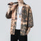 Cardigan Kimono Holgado para Hombre - Chamarra Suelta y Versátil