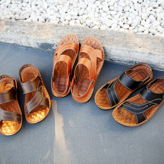Sandalias de Cuero para Hombre - Comodidad Casual para Playa - Image 5
