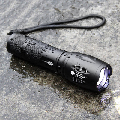 Linterna LED Táctica Profesional T6 de Aluminio - Ultra Potente 18650 - Image 4
