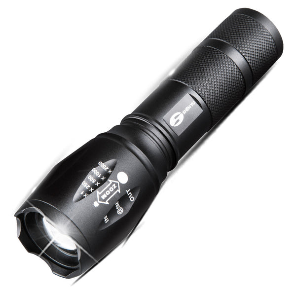 Linterna LED Táctica Profesional T6 de Aluminio - Ultra Potente 18650