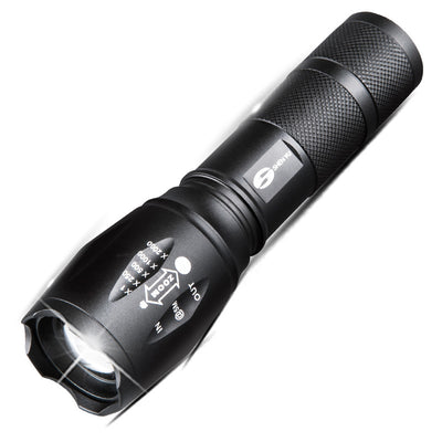 Linterna LED Táctica Profesional T6 de Aluminio - Ultra Potente 18650