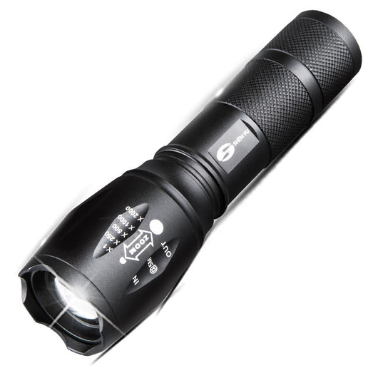 Linterna LED Táctica Profesional T6 de Aluminio - Ultra Potente 18650