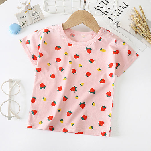 Camiseta de Algodón Manga Corta para Bebé y Niño - Image 27