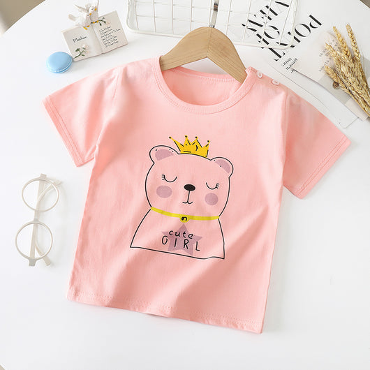 Camiseta de Algodón Manga Corta para Bebé y Niño - Image 23