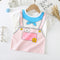 Camiseta de Algodón Manga Corta para Bebé y Niño