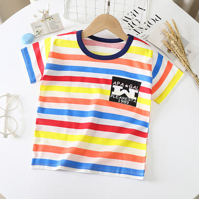 Camiseta de Algodón Manga Corta para Bebé y Niño - Image 2