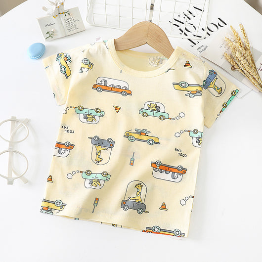Camiseta de Algodón Manga Corta para Bebé y Niño - Image 4