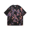 Camiseta Tie-dye Suelta Casual Cuello Redondo Manga Corta para Hombre