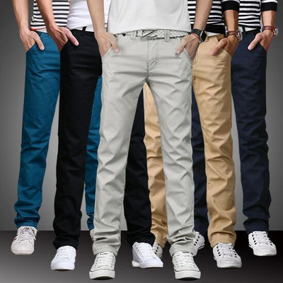 Pantalones Rectos Slim Fit Estilo Coreano para Hombre Joven - Image 14