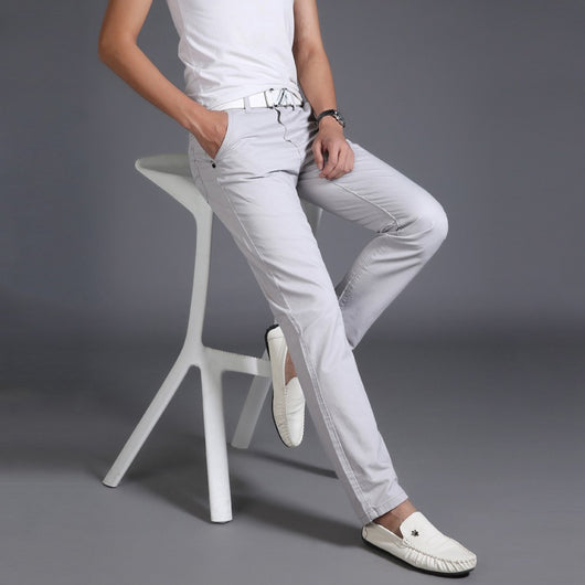 Pantalones Rectos Slim Fit Estilo Coreano para Hombre Joven - Image 12