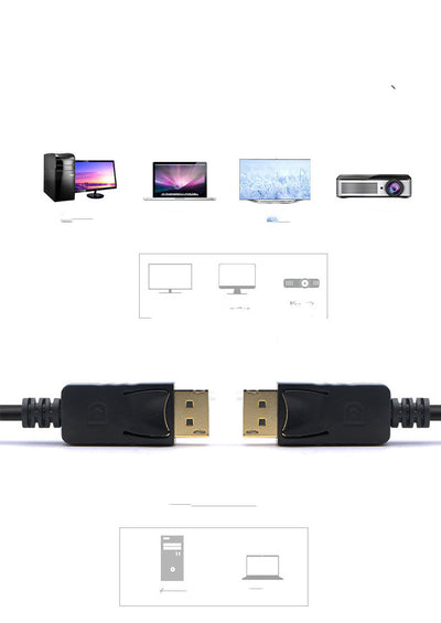 Cable Extensor DisplayPort 1.8m - Conexión DP Macho a Macho - Image 7
