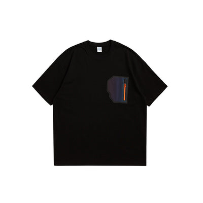 Remera Suelta Hombre con Costuras de Contraste y Detalles Reflectantes - Image 10